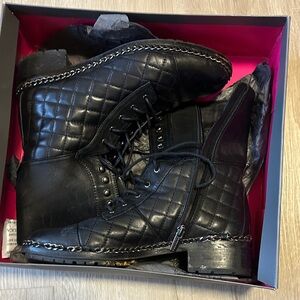 Vince Camuto Black Quilted Men's Boots